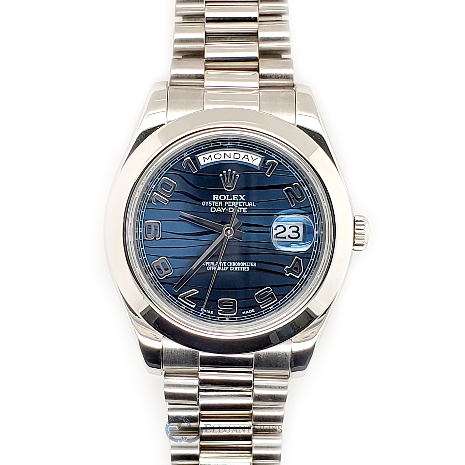 Rolex president blue on sale dial